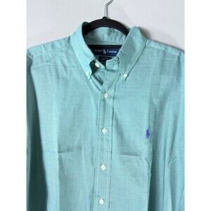 Vintage Ralph Lauren Blake Cotton Houndstooth Button-down Shirt Medium